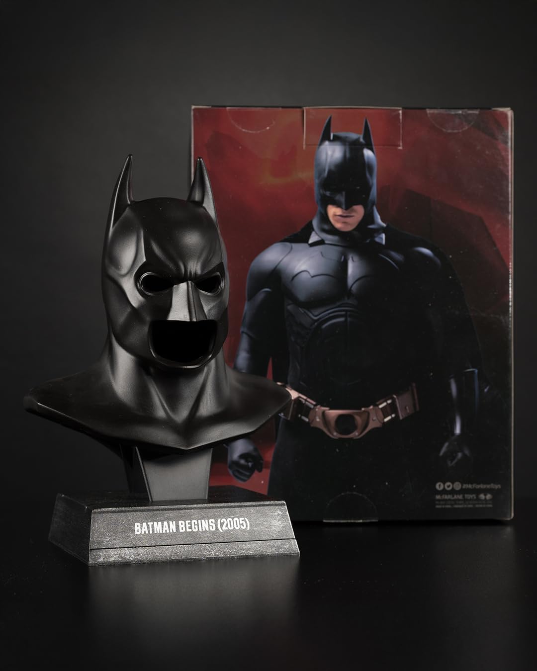 Batman Begins Cowl  - Original McFarlane - Statue Decor