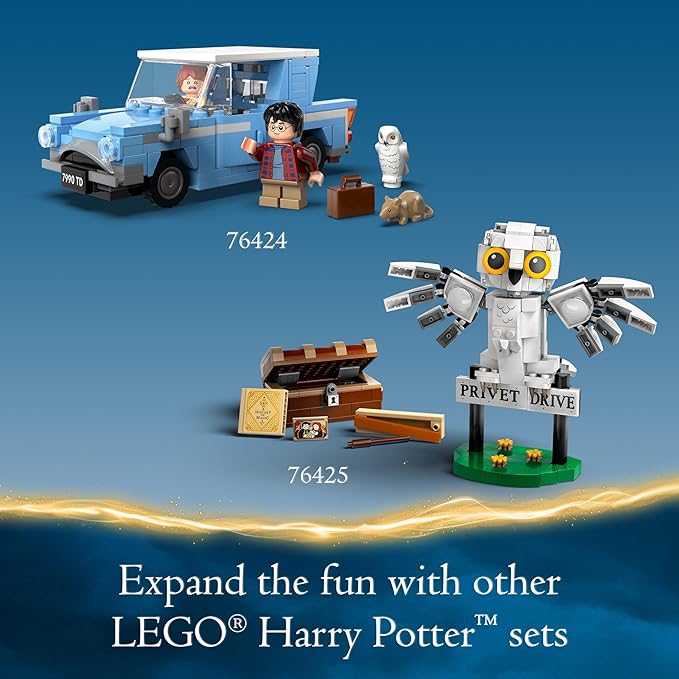 LEGO Harry Potter Flying Ford Anglia Set – Buildable Car with Harry & Ron Minifigures