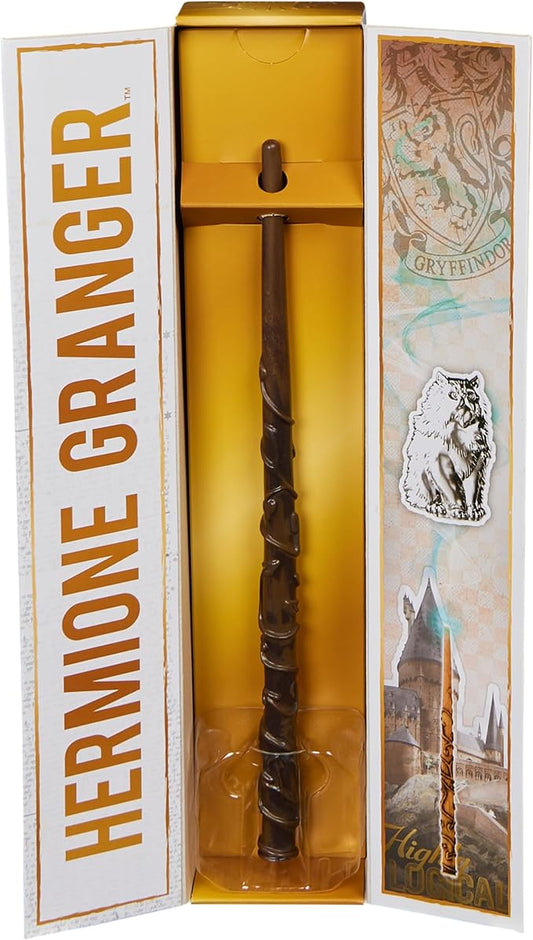 Harry Potter Hermione Granger Wand – 12-Inch Magical Replica with Stand, Magical Creatures Collection