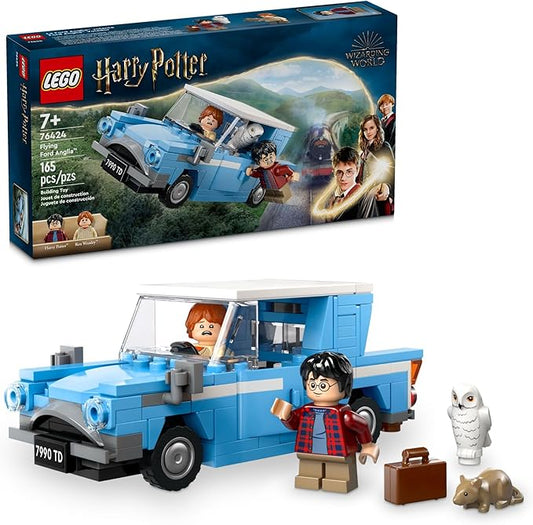 LEGO Harry Potter Flying Ford Anglia Set – Buildable Car with Harry & Ron Minifigures